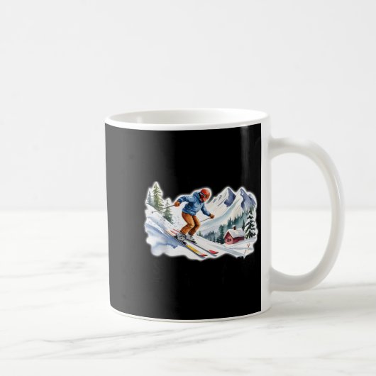 Mug Skiers Men Still Go Skiing In Their Seventies Birt (Droite)
