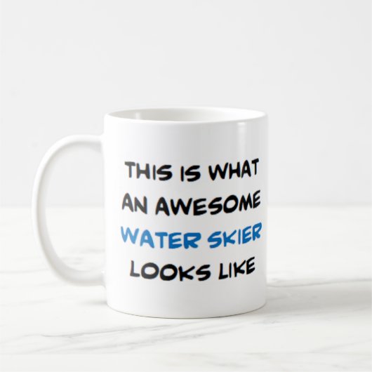 Mug skieur d'eau, génial (Gauche)