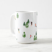 Mug Skieurs alpins Ski Illustration Skier (Devant gauche)
