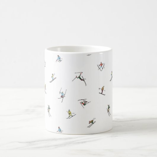 Mug Skieurs d'hiver en action Motif (Centre)