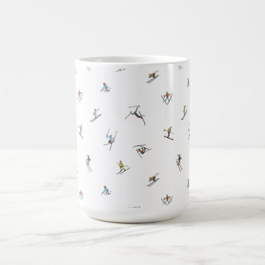 Mug Skieurs d'hiver en action Motif (Centre)