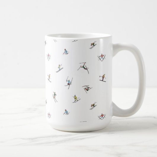Mug Skieurs d'hiver en action Motif (Droite)