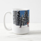 Mug Skieurs sur une pente enneigée (Gauche)
