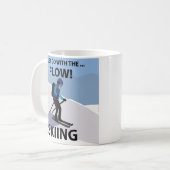 Mug Skiing Just Go With The Flow Skiing (Devant gauche)