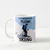 Mug Skiing Just Go With The Flow Skiing (Gauche)