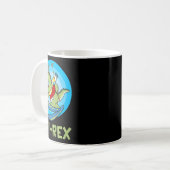 Mug Skiing Kids Ski-rex Funny Dino Toddler Funny  (Devant gauche)