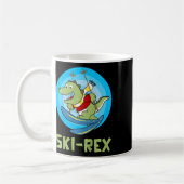 Mug Skiing Kids Ski-rex Funny Dino Toddler Funny  (Gauche)