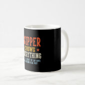 Mug Skipper sait tout fête des pères rétro (Devant droit)