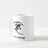 Mug "Skis Before Meetings" (Devant gauche)