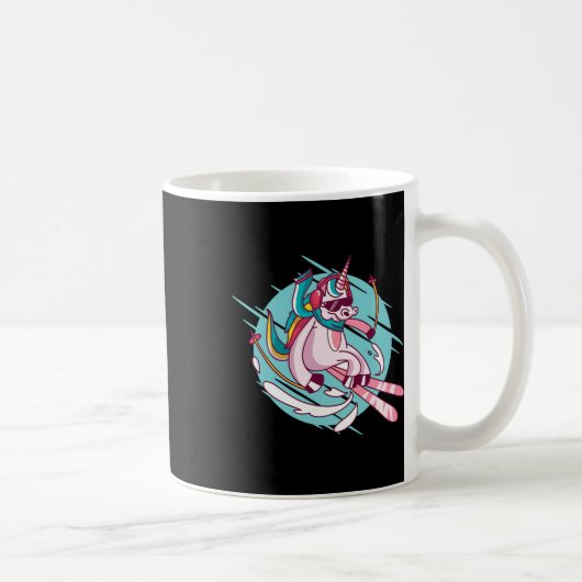 Mug Skis, ski alpin, Licorne (Droite)