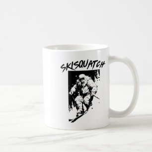 Mug Skisquatch Ski rétro Bigfoot Ski vintage Sasqua