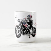 Mug Skull Biker avec casque American Flag (Centre)