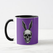 Mug Skull Bunny – Dark Gothic Easter - caneca (Gauche)