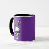 Mug Skull Bunny – Dark Gothic Easter - caneca (Devant gauche)