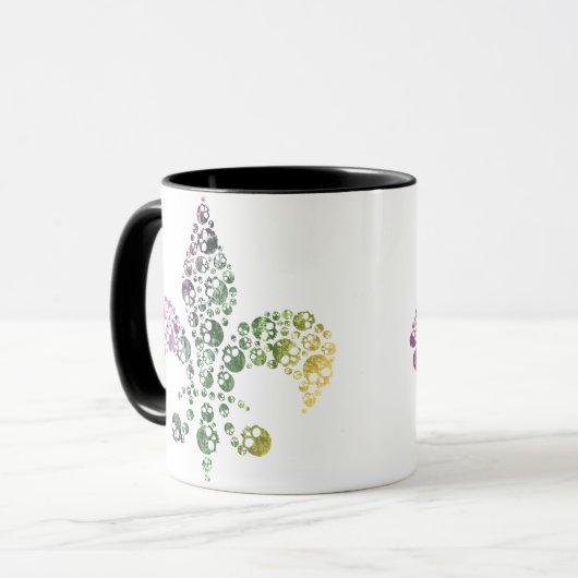 Mug Skull Fleur De Lis (Devant gauche)