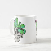 Mug Skull Plant  Cute Garden Doll Planters Funny Garde (Devant gauche)