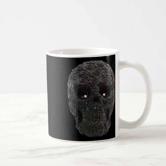 Mug Skull Rose gothique Floral Halloween Costume Skele (Droite)