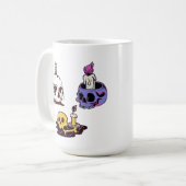 Mug Skulls and Candles Illustration Set (Devant gauche)