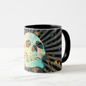 Mug skullz, avec des bulles. (Devant droit)
