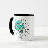 Mug skullz, avec des bulles. (Devant gauche)