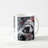Mug Skunk à Santa Hat (Devant droit)