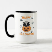 Mug Skunk Pumpkin Cute Skunks Happy Halloween (Gauche)