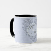 Mug Sky Blue HeartyChic (Devant gauche)