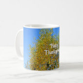 Mug Sky Dancing Autumn Leaves - Custom Thankgiving (Devant gauche)