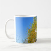 Mug Sky Dancing Autumn Leaves - Custom Thankgiving (Gauche)