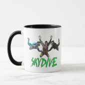Mug Skydive - texte vert (Gauche)