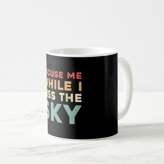 Mug Skydiver Excusez-Moi Pendant Que J'Embrasse Sky Vi (Devant droit)