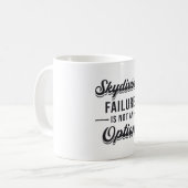 Mug Skydiving Failure Is Not An Option Cool (Devant gauche)