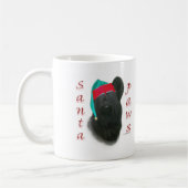 Mug Skye Terrier Père Noël Paws (Gauche)