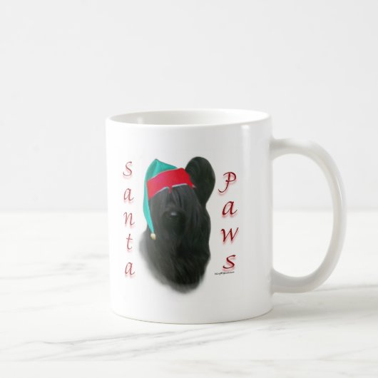 Mug Skye Terrier Père Noël Paws (Droite)