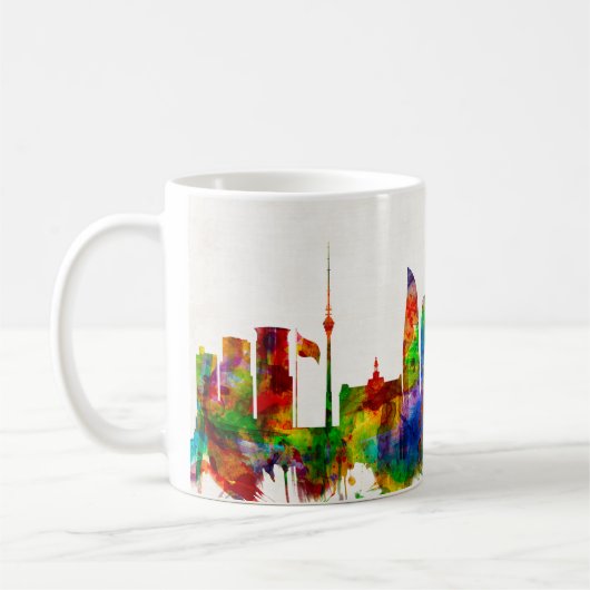 Mug Skyline Bakou Azerbaïdjan (Gauche)