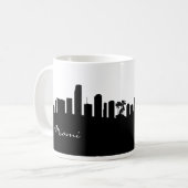 Mug Skyline Black and White Miami (Devant gauche)