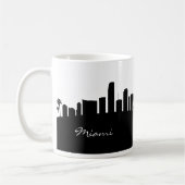 Mug Skyline Black and White Miami (Gauche)