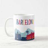 Mug Skyline de Barcelone (Gauche)