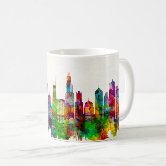Mug Skyline de Chicago (Devant droit)