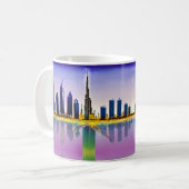 Mug Skyline de Dubaï avec le gratte-ciel Burj Khalifa (Devant gauche)