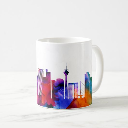 Mug Skyline de Dusseldorf (Devant droit)