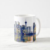 Mug Skyline de Dusseldorf (Devant droit)