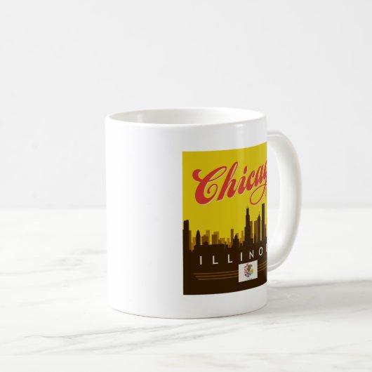 Mug Skyline de l'Illinois (Devant droit)
