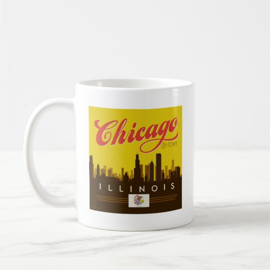 Mug Skyline de l'Illinois (Gauche)