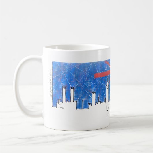 Mug Skyline de Londres (Gauche)