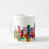 Mug Skyline de Raleigh en Caroline du Nord (Devant gauche)