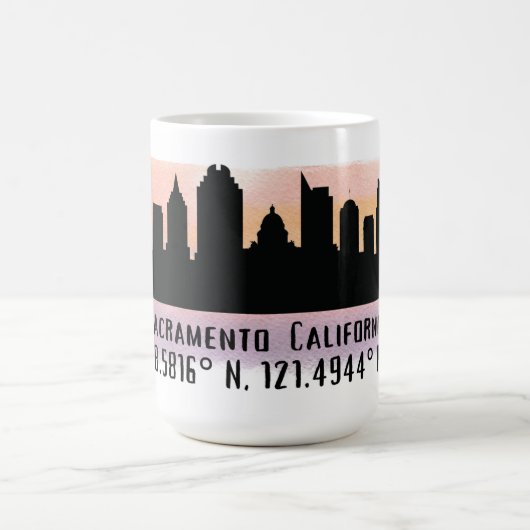 Mug Skyline de Sacramento CA City (Centre)