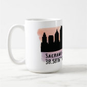 Mug Skyline de Sacramento CA City (Gauche)
