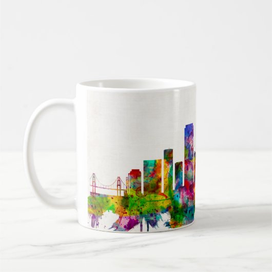 Mug Skyline de San Francisco en Californie (Gauche)