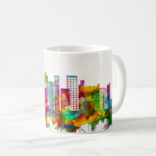 Mug Skyline de San José en Californie (Devant droit)